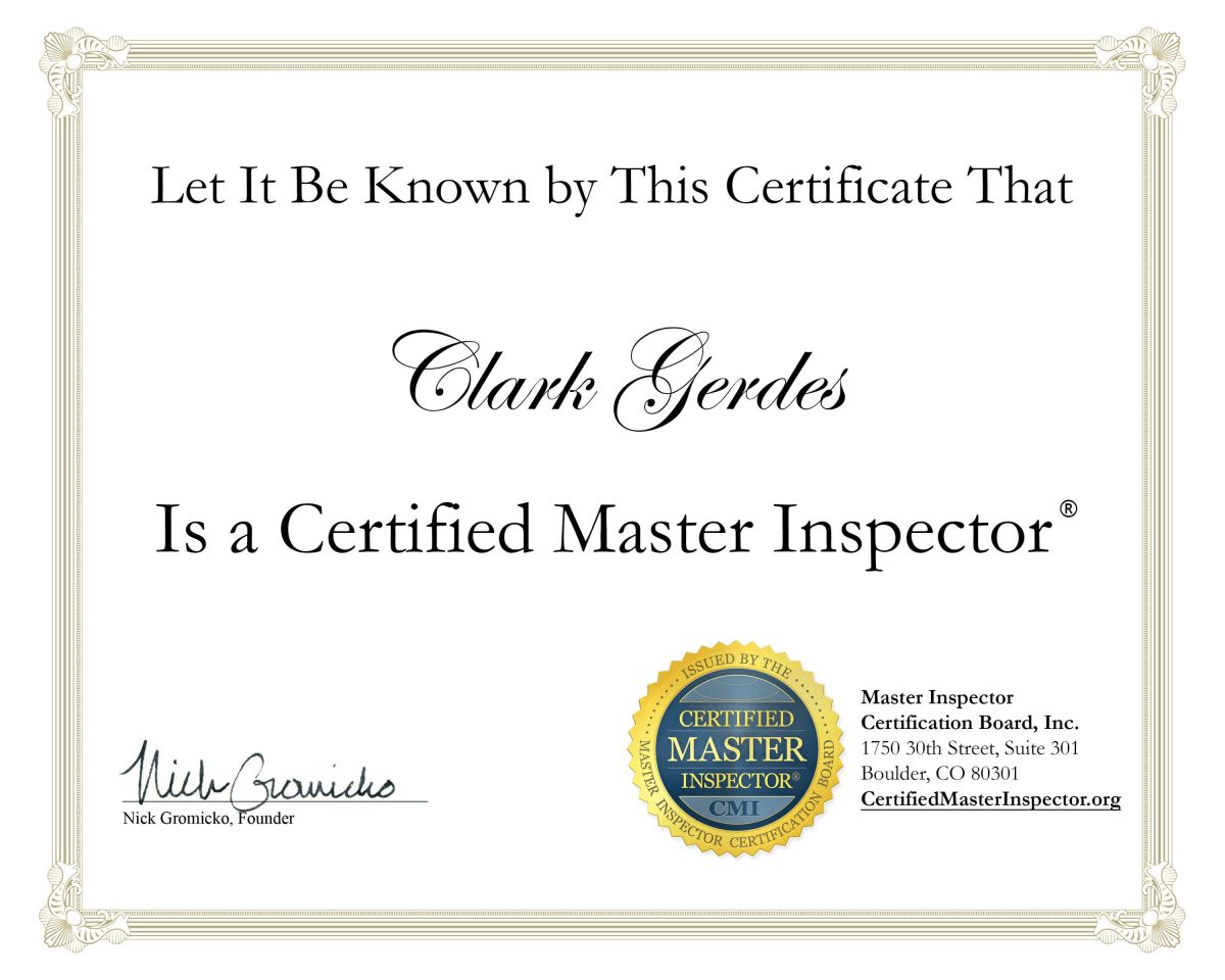 Key property inspection certificate